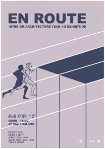 ‘EN ROUTE’ exhibition Interior Architecture year 1-5