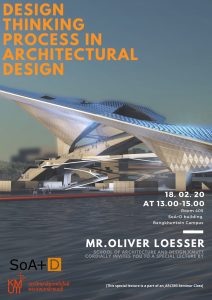 SPECIAL LECTURE : DESIGN THINKING PROCESS IN ARCHITECTURAL DESIGN
