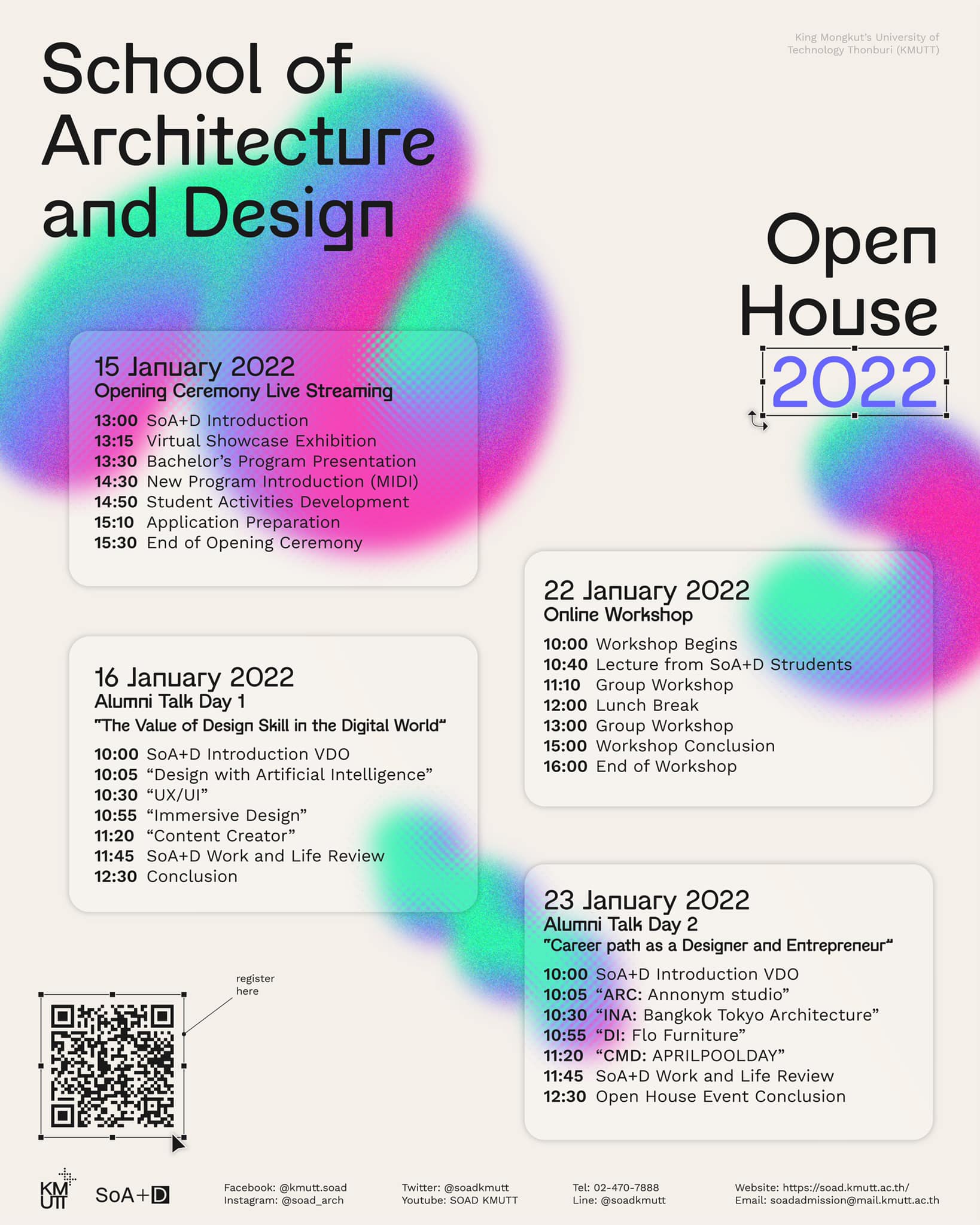 SoA+D OpenHouse 2022 – Link for activities