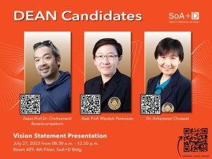 Vision Statement Presentation, SoA+D’s Dean Candidates